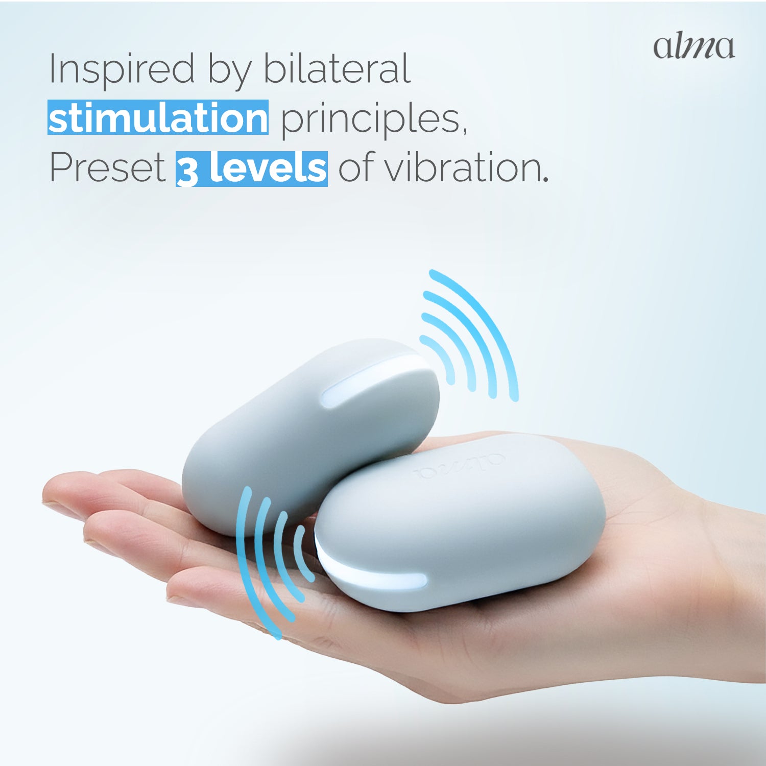 ALMAWAVE SENSE — Bilateral Stimulation Tappers | Stress & Anxiety Relief