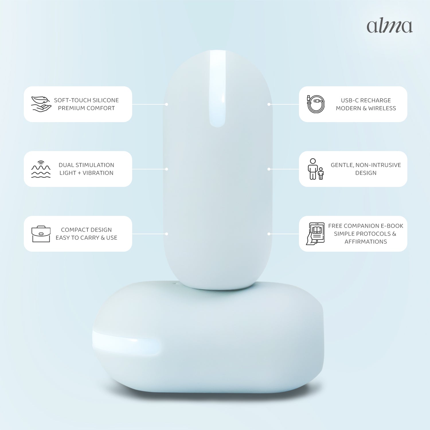 ALMAWAVE SENSE — Bilateral Stimulation Tappers | Stress & Anxiety Relief