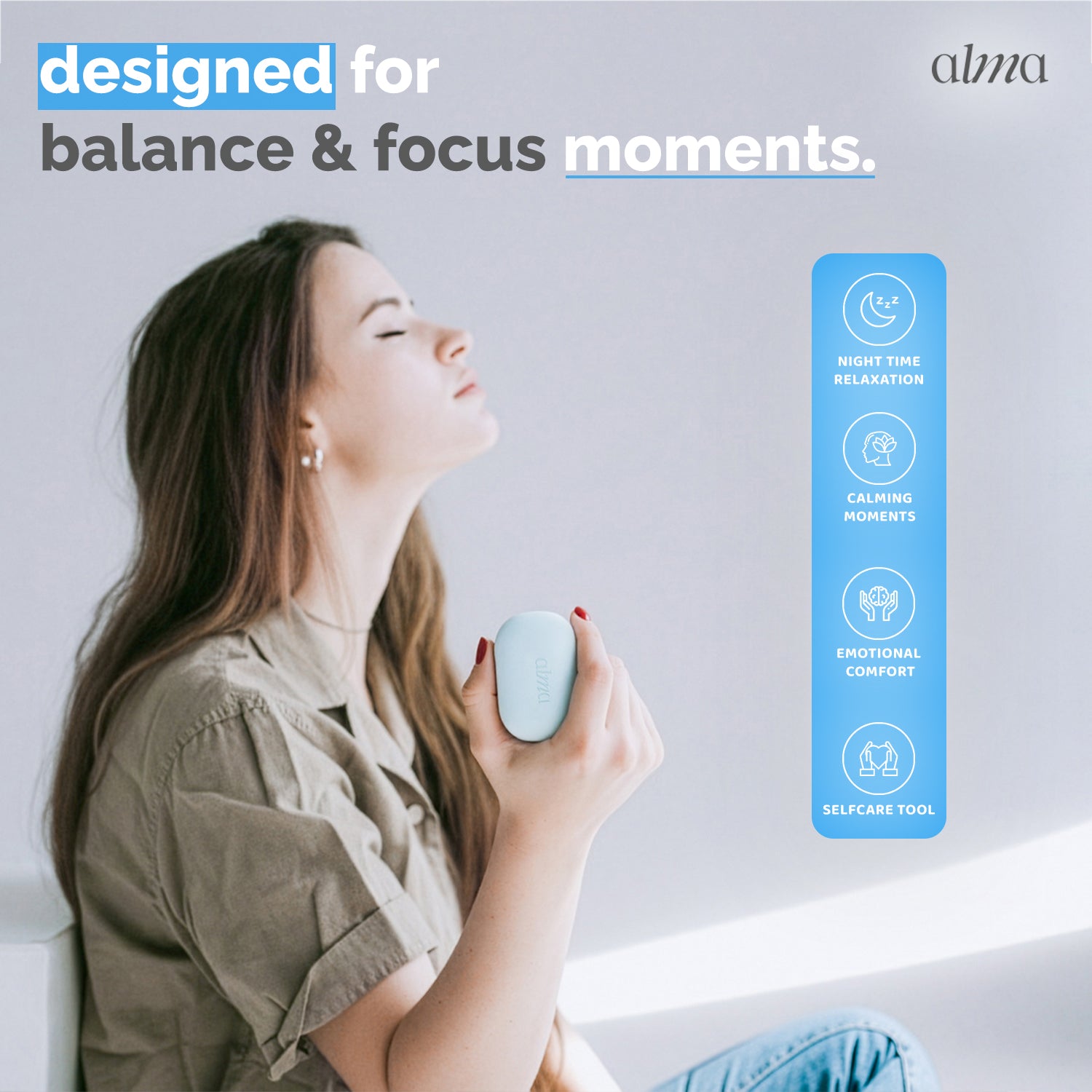 ALMAWAVE SENSE — Bilateral Stimulation Tappers | Stress & Anxiety Relief